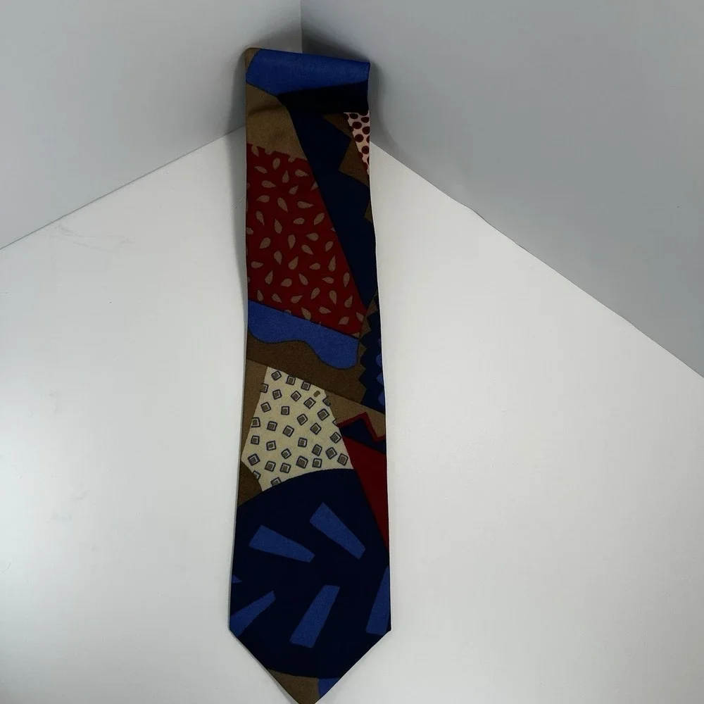 Giorgio Brazilini Men Dress Silk Tie 3.75" wide 60" long Made in Italy - Picture 5 of 5
